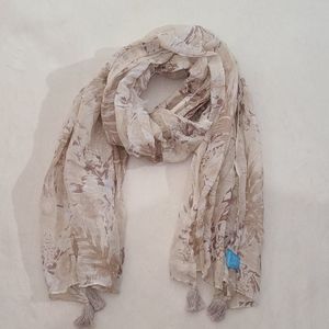 J.McLaughlin scarf cotton and linen